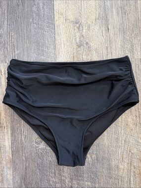 Black High-Waist Bikini Bottoms